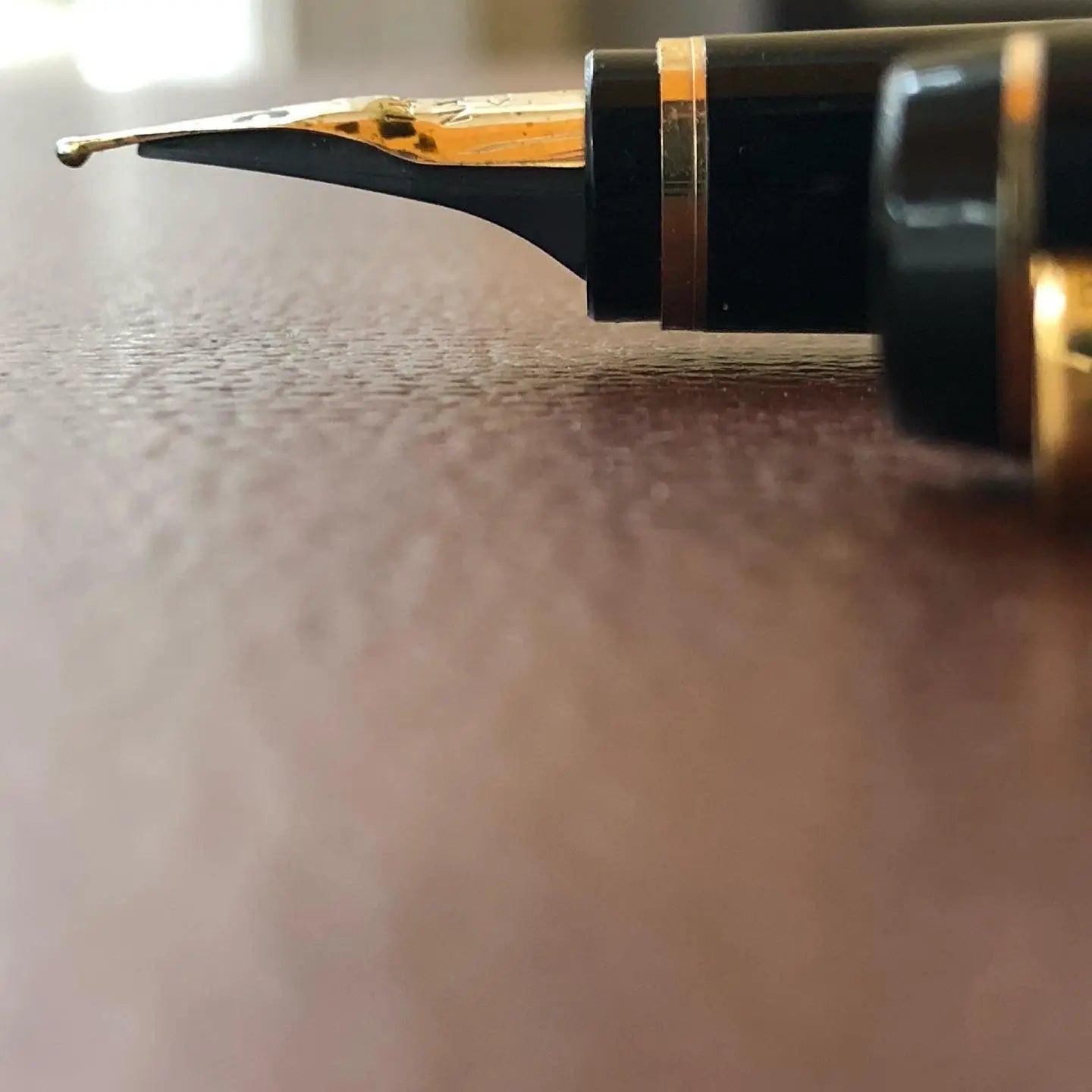 Pilot Falcon Fountain Pen - Black - Gold Trim-Pen Boutique Ltd