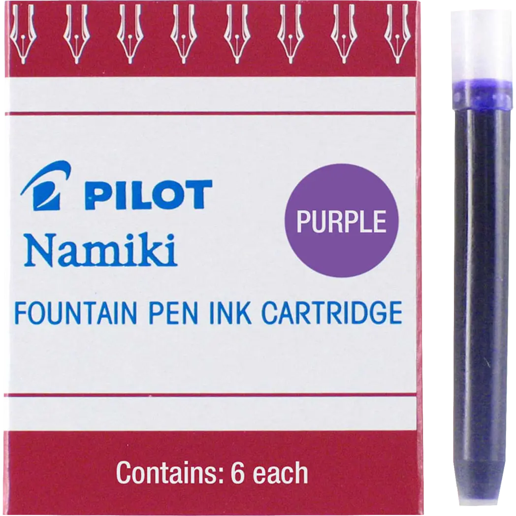 Pilot Fountain Pen Ink Cartridges - Purple-Pen Boutique Ltd