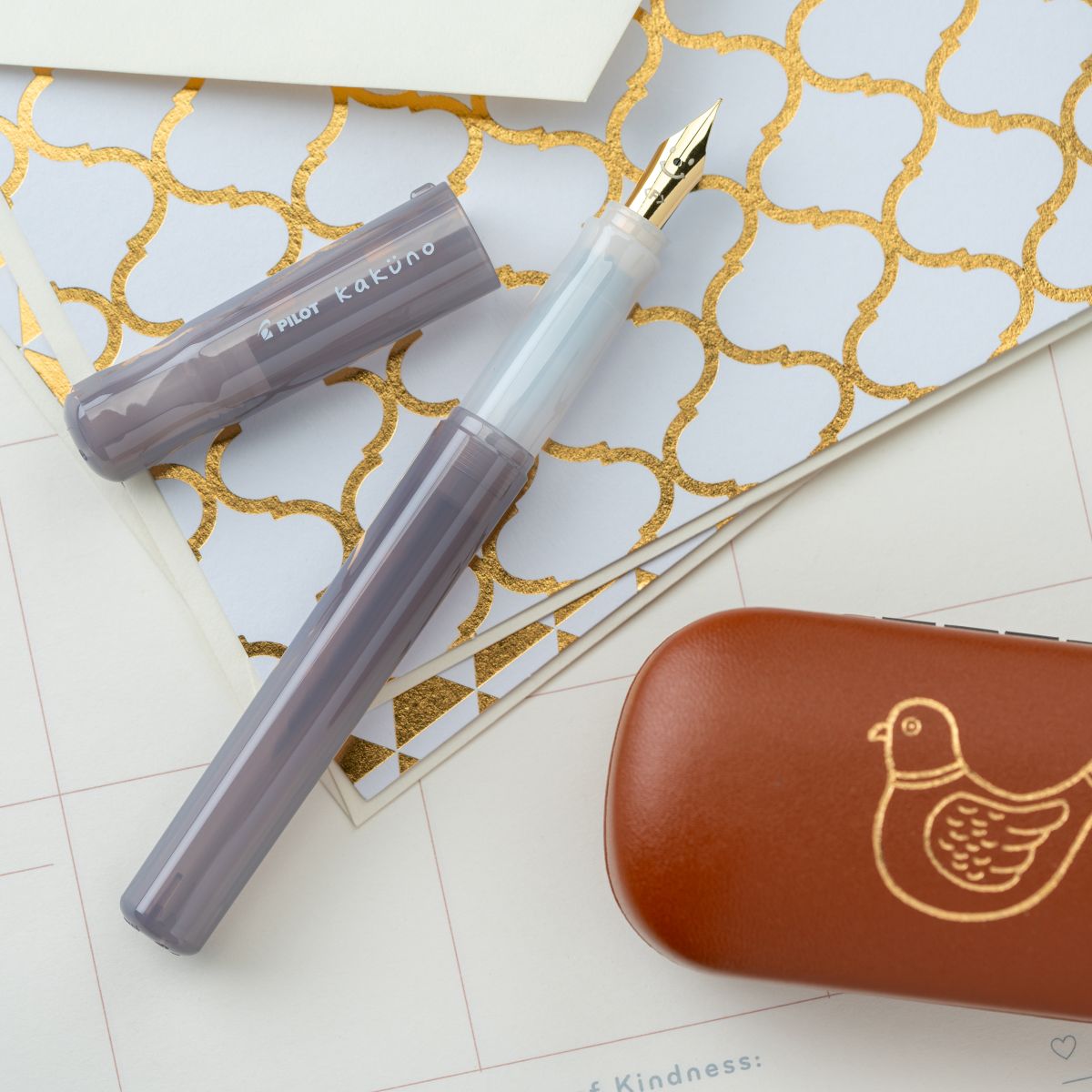 Pilot Kakuno Fountain Pen - Nimbus Gray-Pen Boutique Ltd