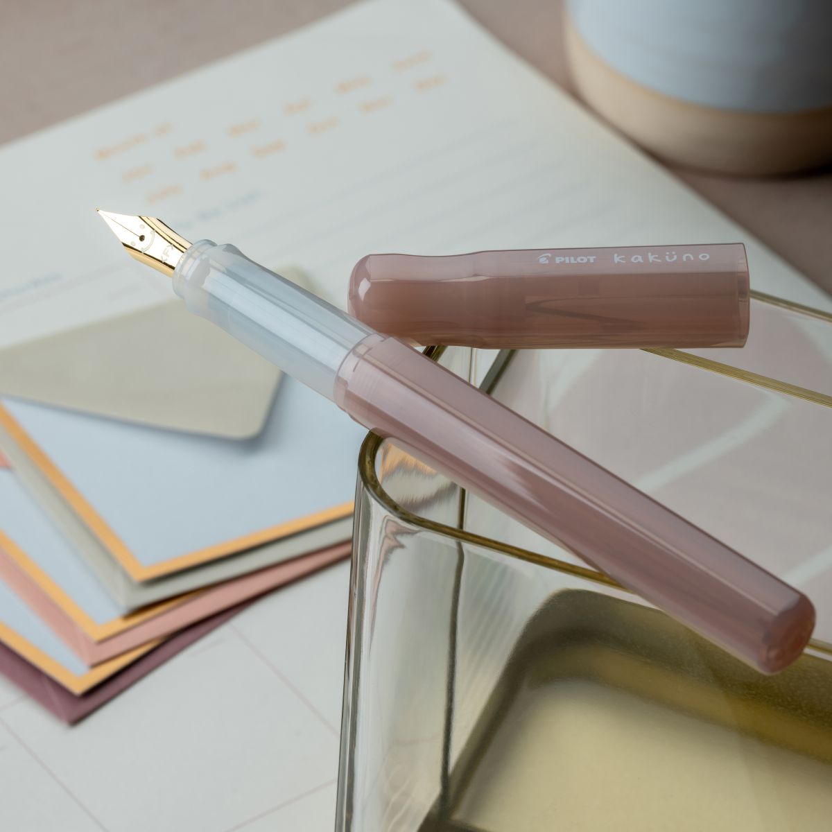 Pilot Kakuno Fountain Pen - Rosy Dusk-Pen Boutique Ltd