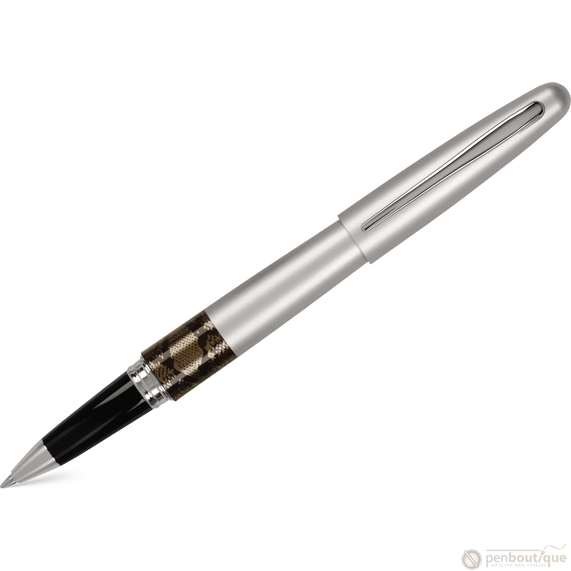 Pilot Rollerball Pen - MR Collection - Animal - Matte Silver Python-Pen Boutique Ltd