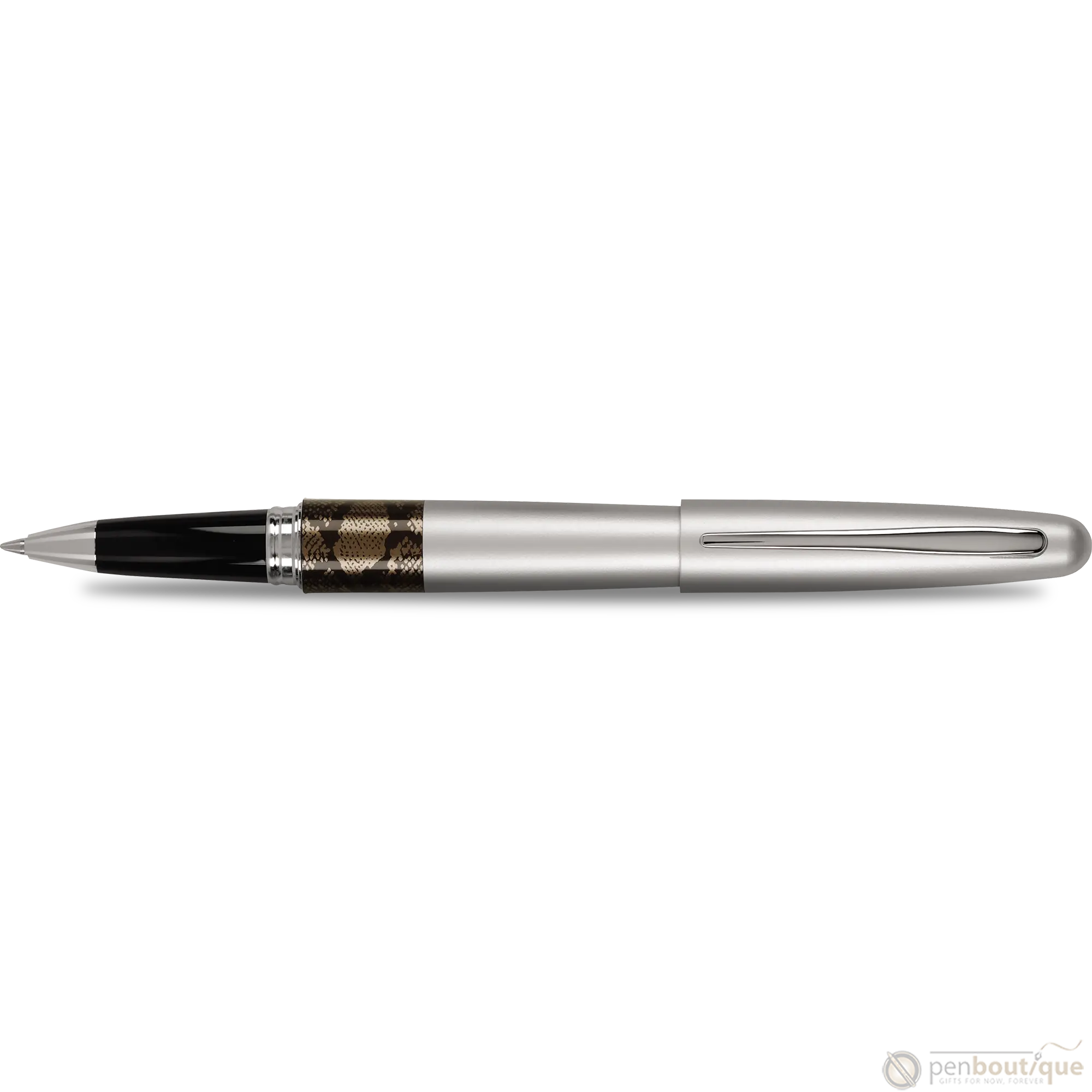 Pilot Rollerball Pen - MR Collection - Animal - Matte Silver Python-Pen Boutique Ltd
