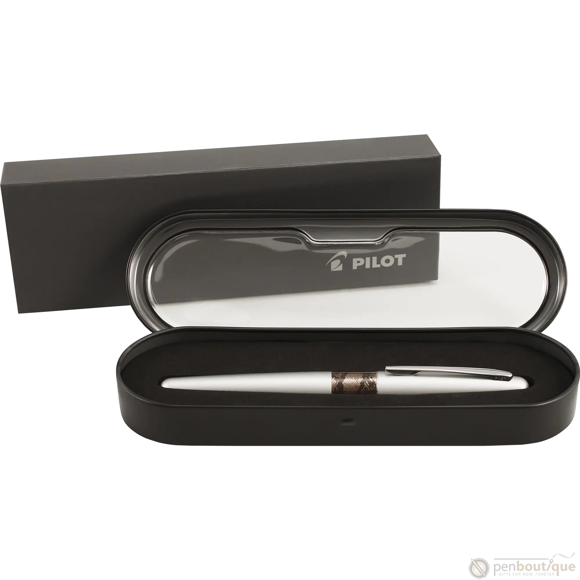 Pilot Rollerball Pen - MR Collection - Animal - Matte Silver Python-Pen Boutique Ltd