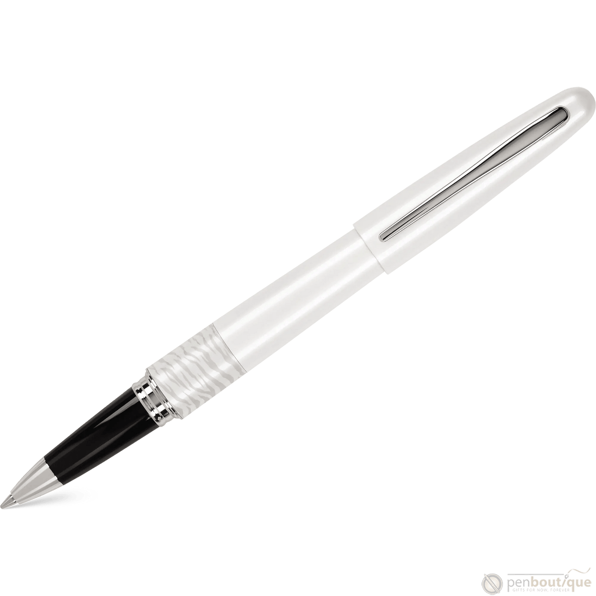 Pilot Rollerball Pen - MR Collection - Animal - Matte White Tiger - Pen Boutique Ltd