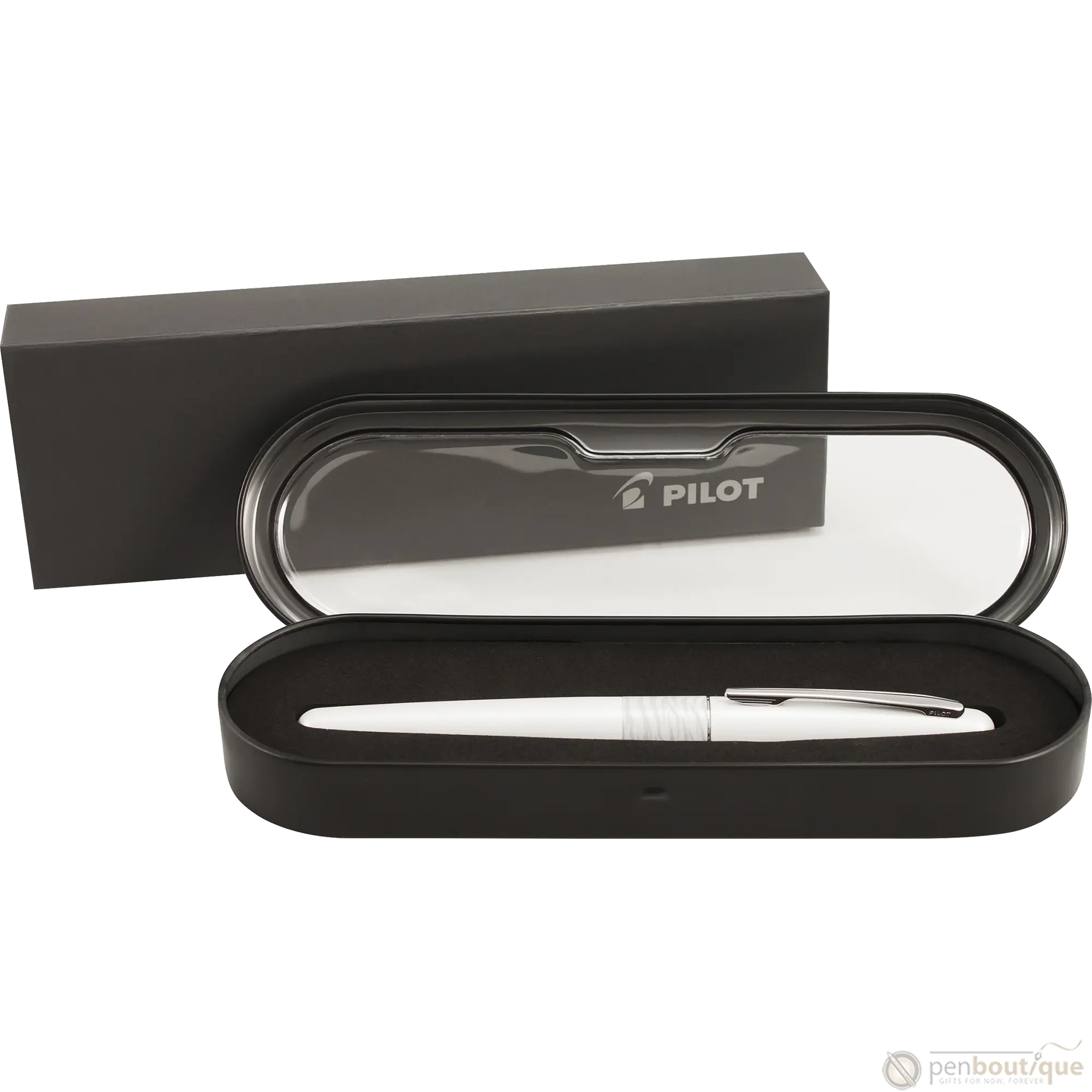 Pilot Rollerball Pen - MR Collection - Animal - Matte White Tiger-Pen Boutique Ltd