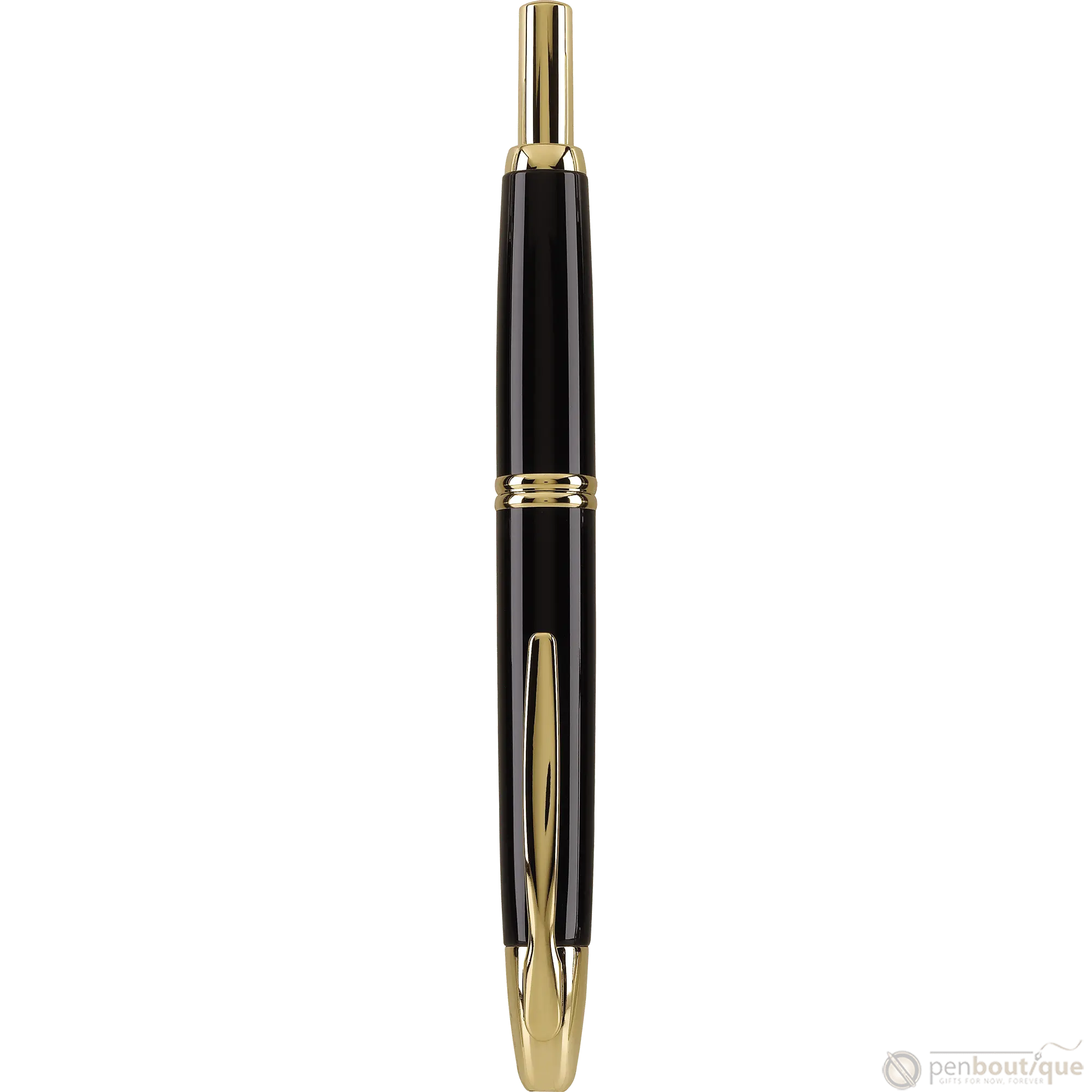 Pilot Vanishing Point Fountain Pen - Black - Gold Trim-Pen Boutique Ltd