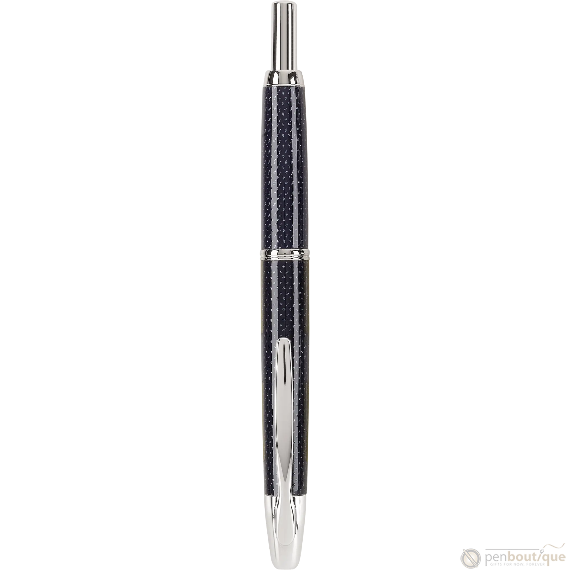 Pilot Vanishing Point Fountain Pen - Blue Carbon Fiber - Rhodium Trim-Pen Boutique Ltd