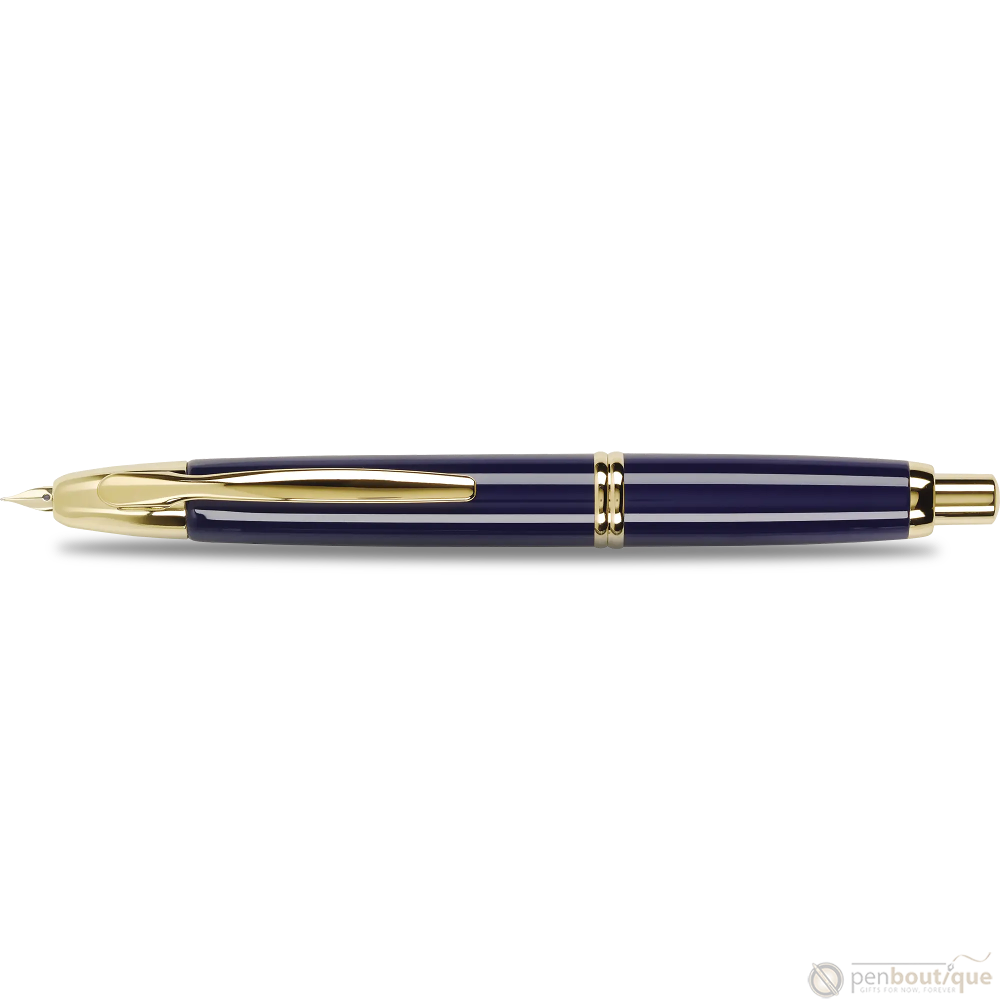 Pilot Vanishing Point Fountain Pen - Blue - Gold Trim-Pen Boutique Ltd