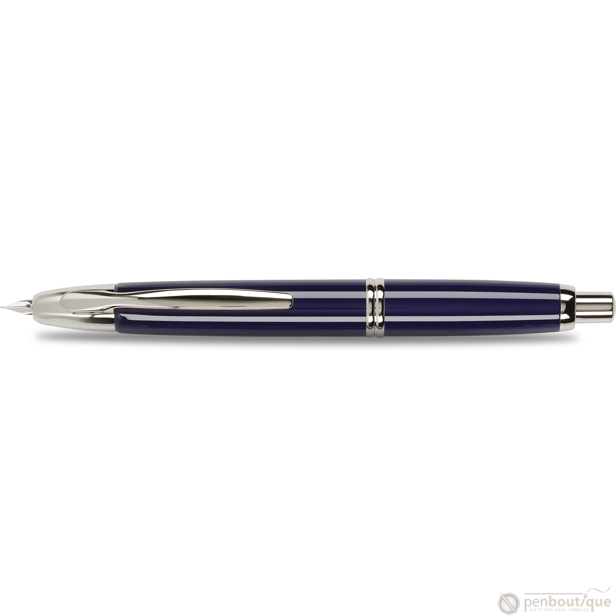 Pilot Vanishing Point Fountain Pen - Blue - Rhodium Trim-Pen Boutique Ltd