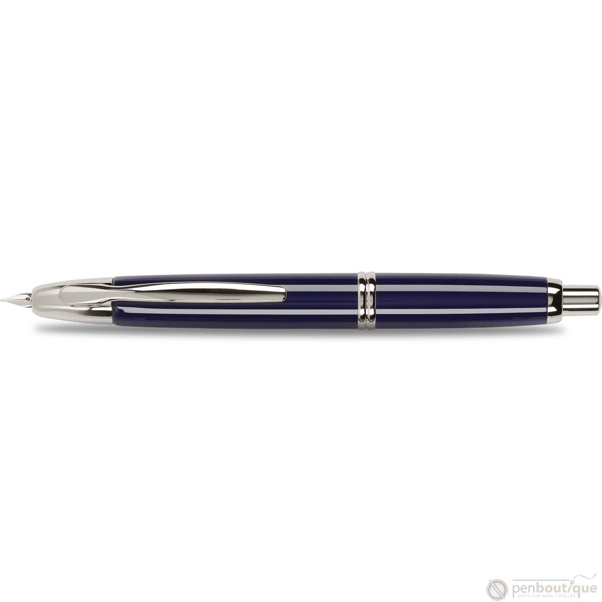 Pilot Vanishing Point Fountain Pen - Blue - Rhodium Trim - Pen Boutique Ltd