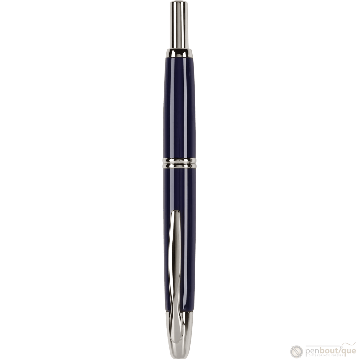 Pilot Vanishing Point Fountain Pen - Blue - Rhodium Trim - Pen Boutique Ltd