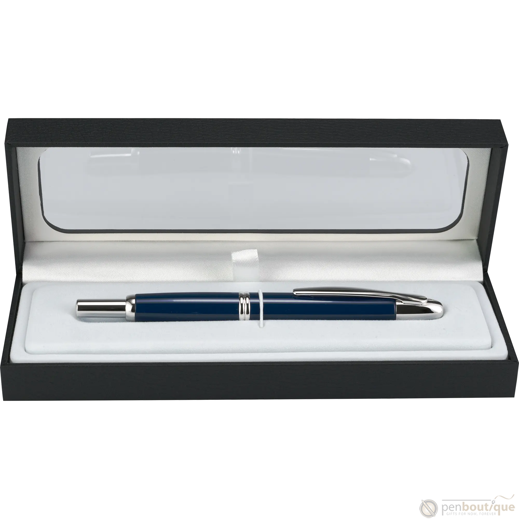 Pilot Vanishing Point Fountain Pen - Blue - Rhodium Trim-Pen Boutique Ltd