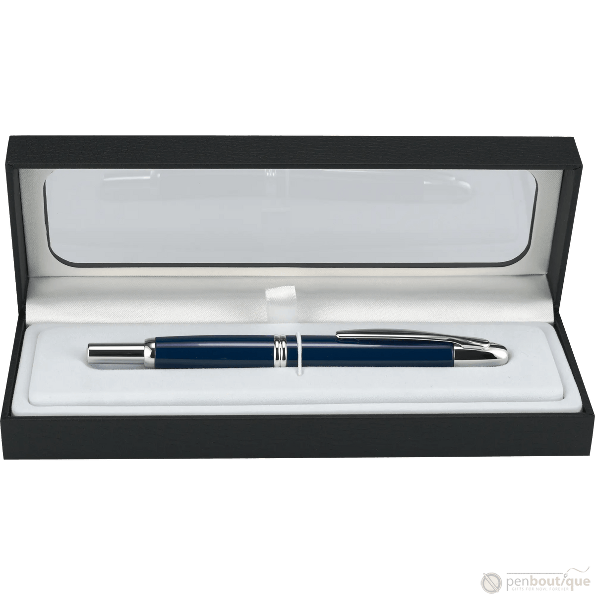 Pilot Vanishing Point Fountain Pen - Blue - Rhodium Trim - Pen Boutique Ltd