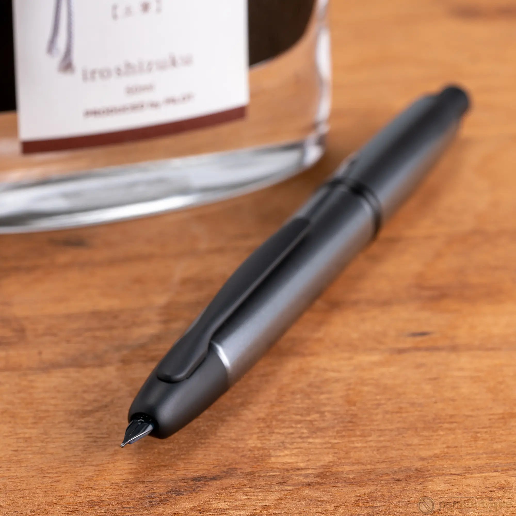 Pilot Vanishing Point Fountain Pen - Gunmetal Gray - Matte Black Trim-Pen Boutique Ltd