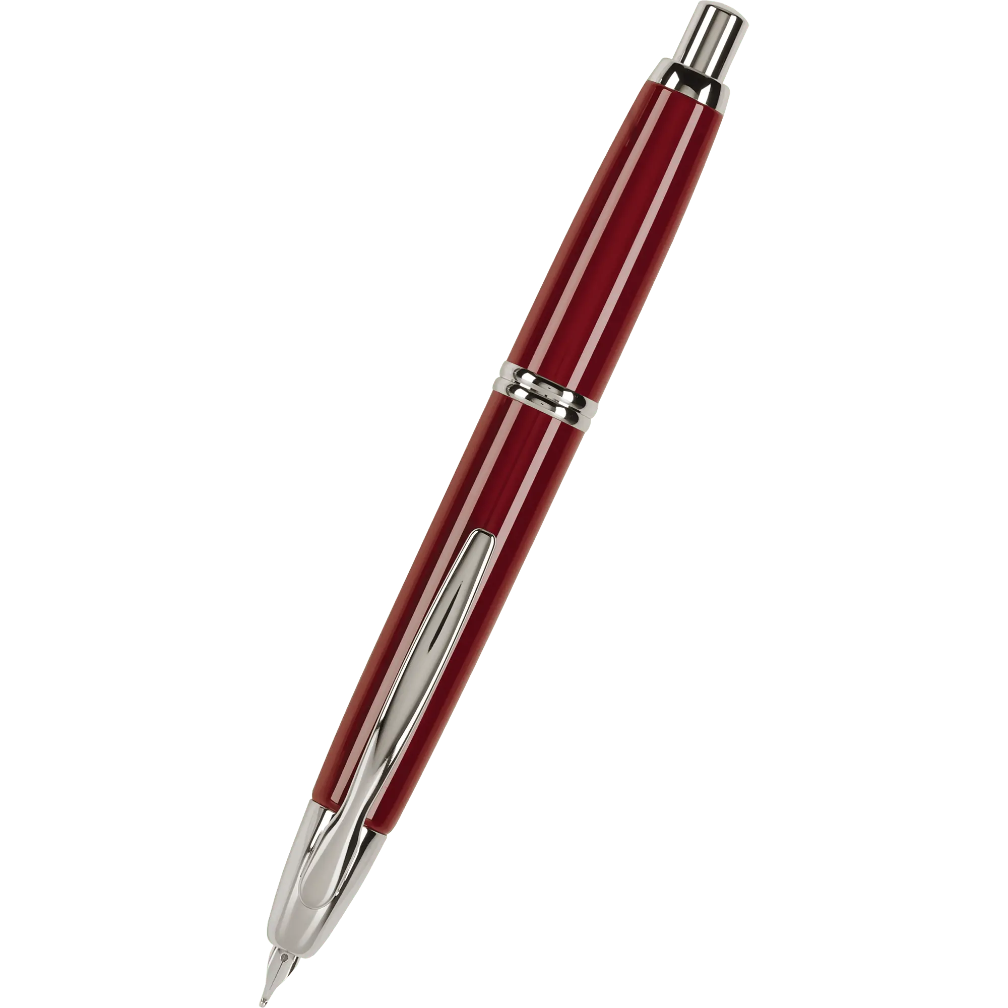 Pilot Vanishing Point Fountain Pen - Red - Rhodium Trim-Pen Boutique Ltd