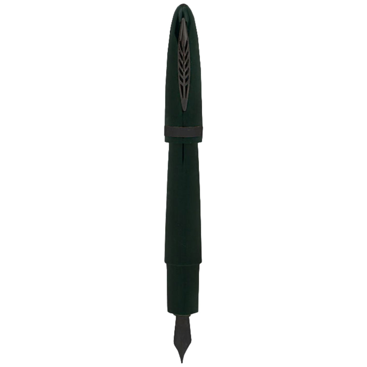 Pineider Modern Times Fountain Pen - British Green - Black Trim-Pen Boutique Ltd