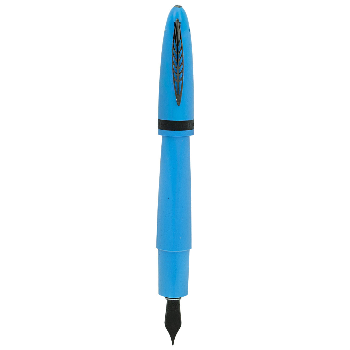 Pineider Modern Times Fountain Pen - France Racing Blue - Black Trim-Pen Boutique Ltd