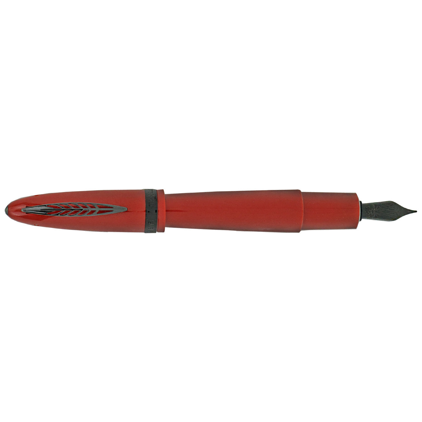 Pineider Modern Times Fountain Pen - Italy Racing Red - Black Trim-Pen Boutique Ltd