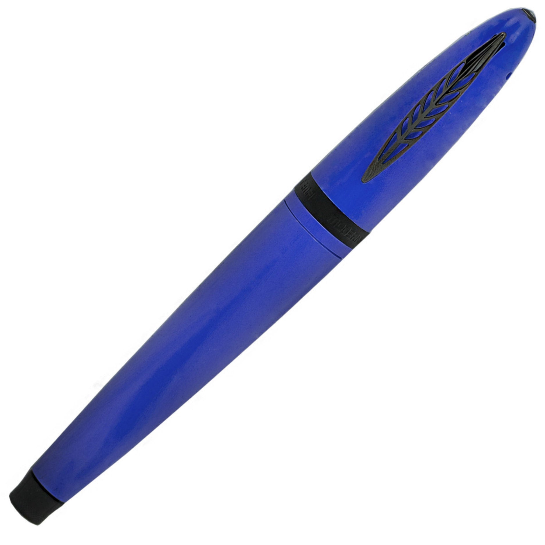 Pineider Modern Times Fountain Pen - Ocean Blue - Black Trim-Pen Boutique Ltd