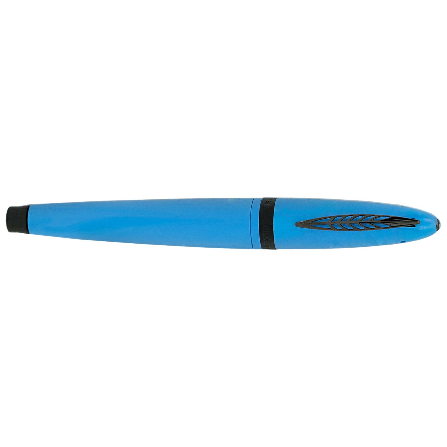Pineider Modern Times Rollerball Pen - France Racing Blue - Black Trim-Pen Boutique Ltd