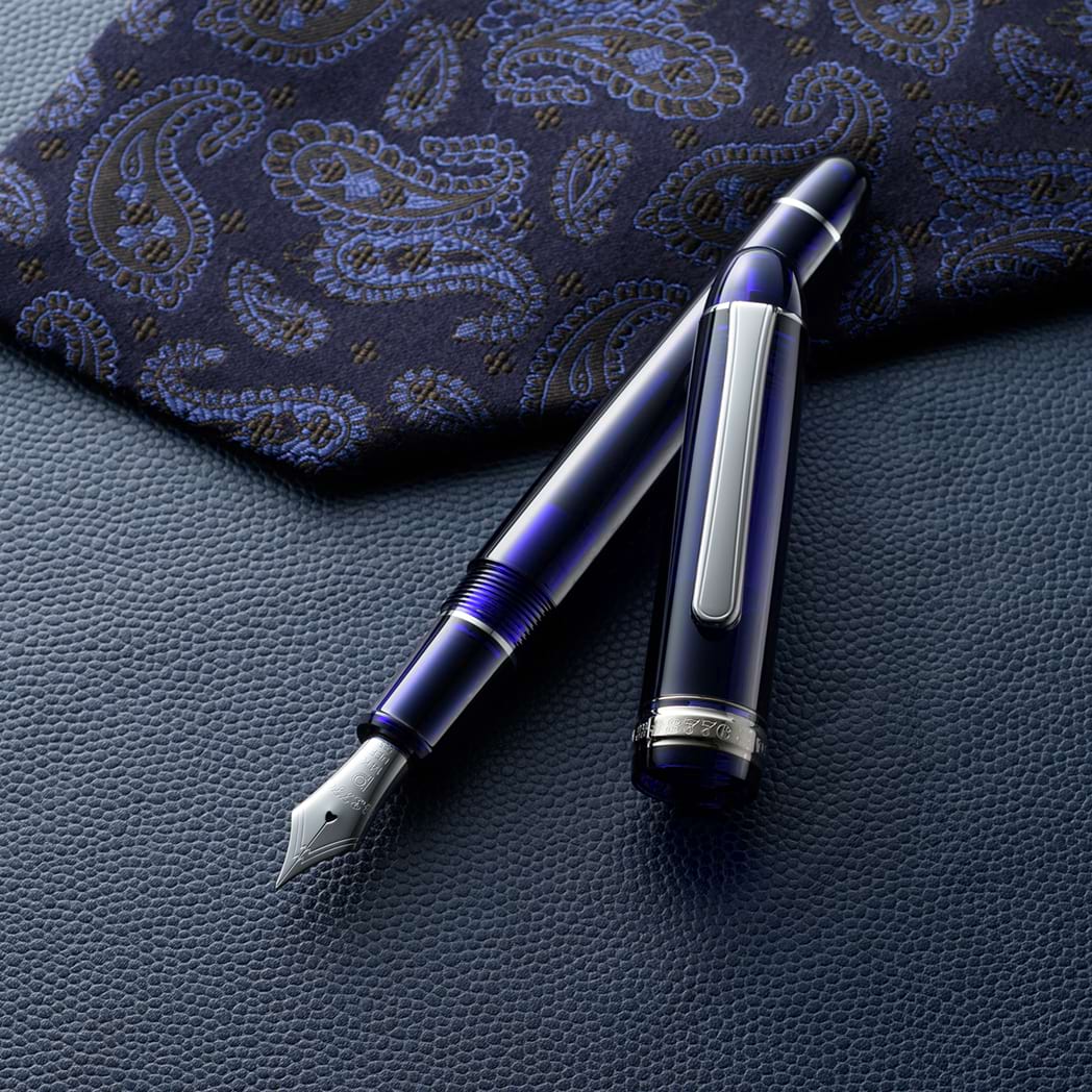 Platinum 3776 Century Fountain Pen - Chartres Blue - Rhodium Trim-Pen Boutique Ltd