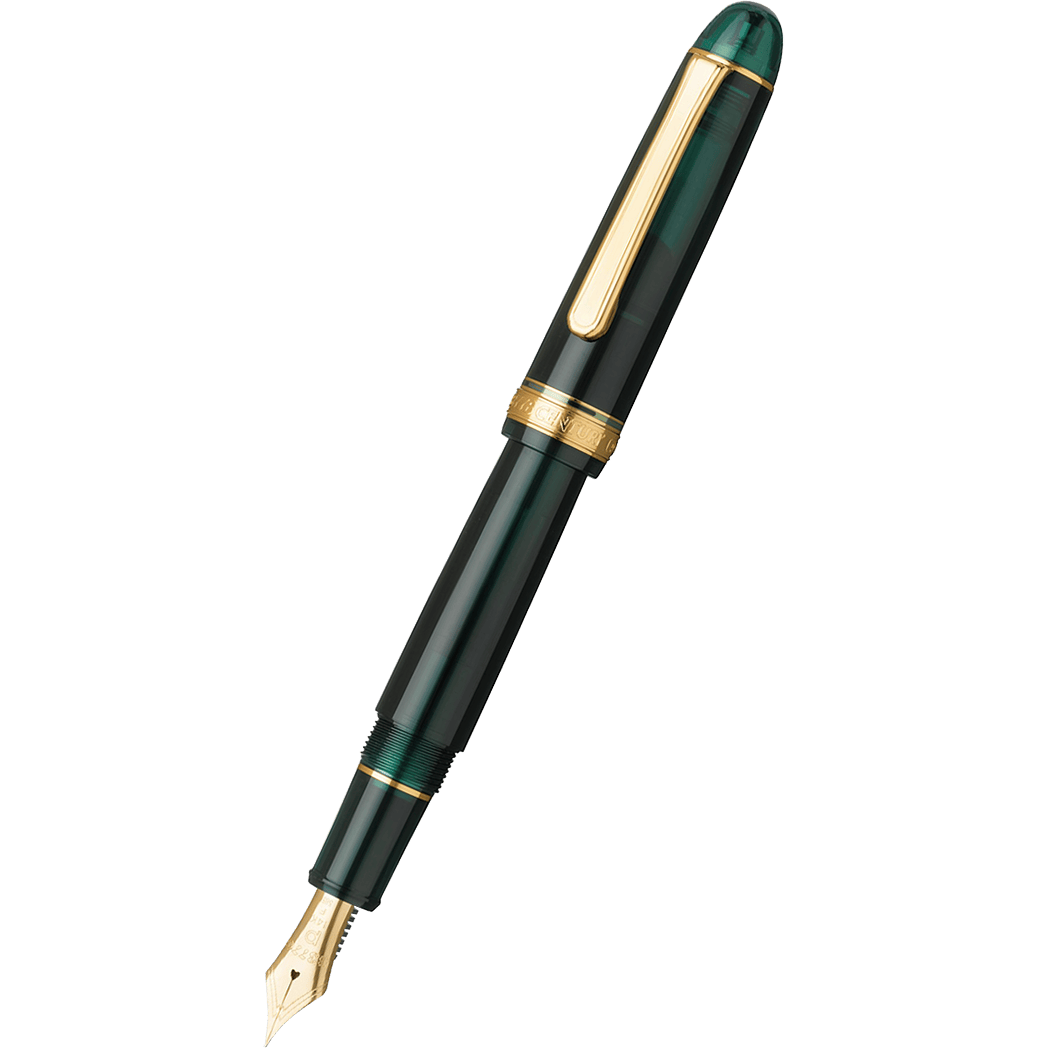 Platinum 3776 Century Fountain Pen - Laurel Green - Gold Trim-Pen Boutique Ltd