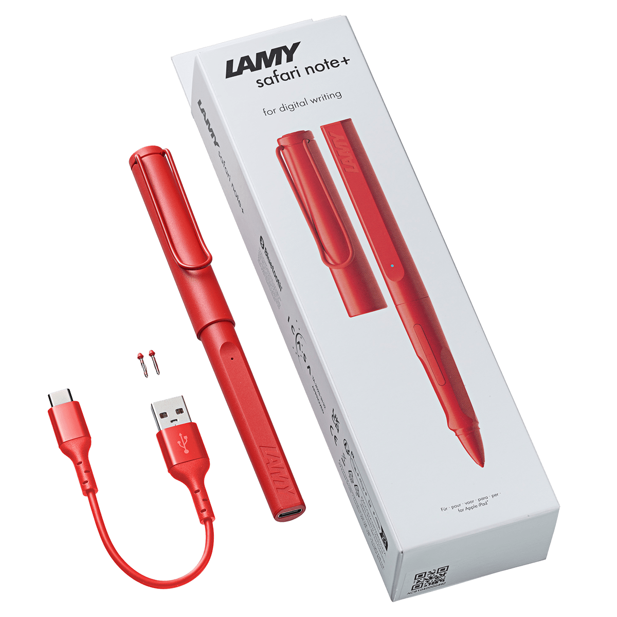 Lamy Safari Note + Stylus Pen - Red (Gloss) - Pen Boutique Ltd