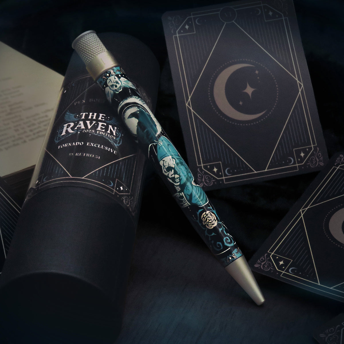 Retro 51 x Pen Boutique Tornado Rollerball Pen - Raven 2025 (Limited Edition)-Pen Boutique Ltd
