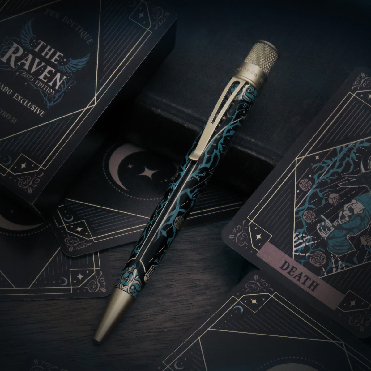 Retro 51 x Pen Boutique Tornado Rollerball Pen - Raven 2025 (Limited Edition)-Pen Boutique Ltd