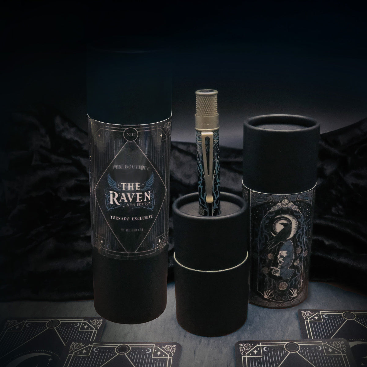 Retro 51 x Pen Boutique Tornado Rollerball Pen - Raven 2025 (Limited Edition)-Pen Boutique Ltd