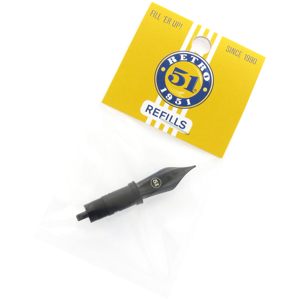 Retro 51 Nib - Black Coated-Pen Boutique Ltd