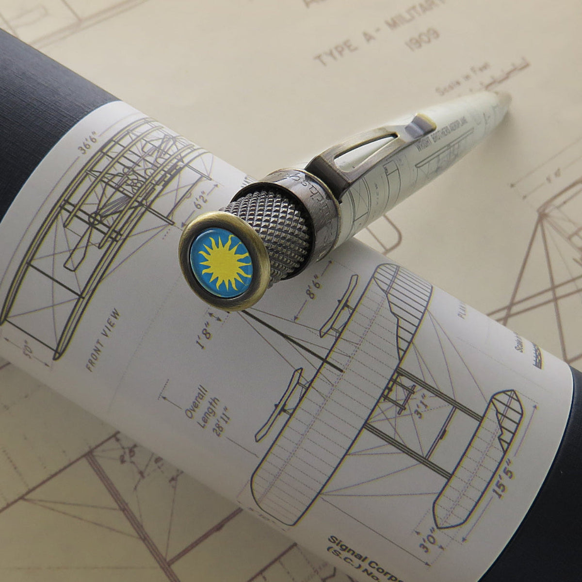 Retro 51 Smithsonian Rollerball Pen - Wright Brothers Aeroplane-Pen Boutique Ltd