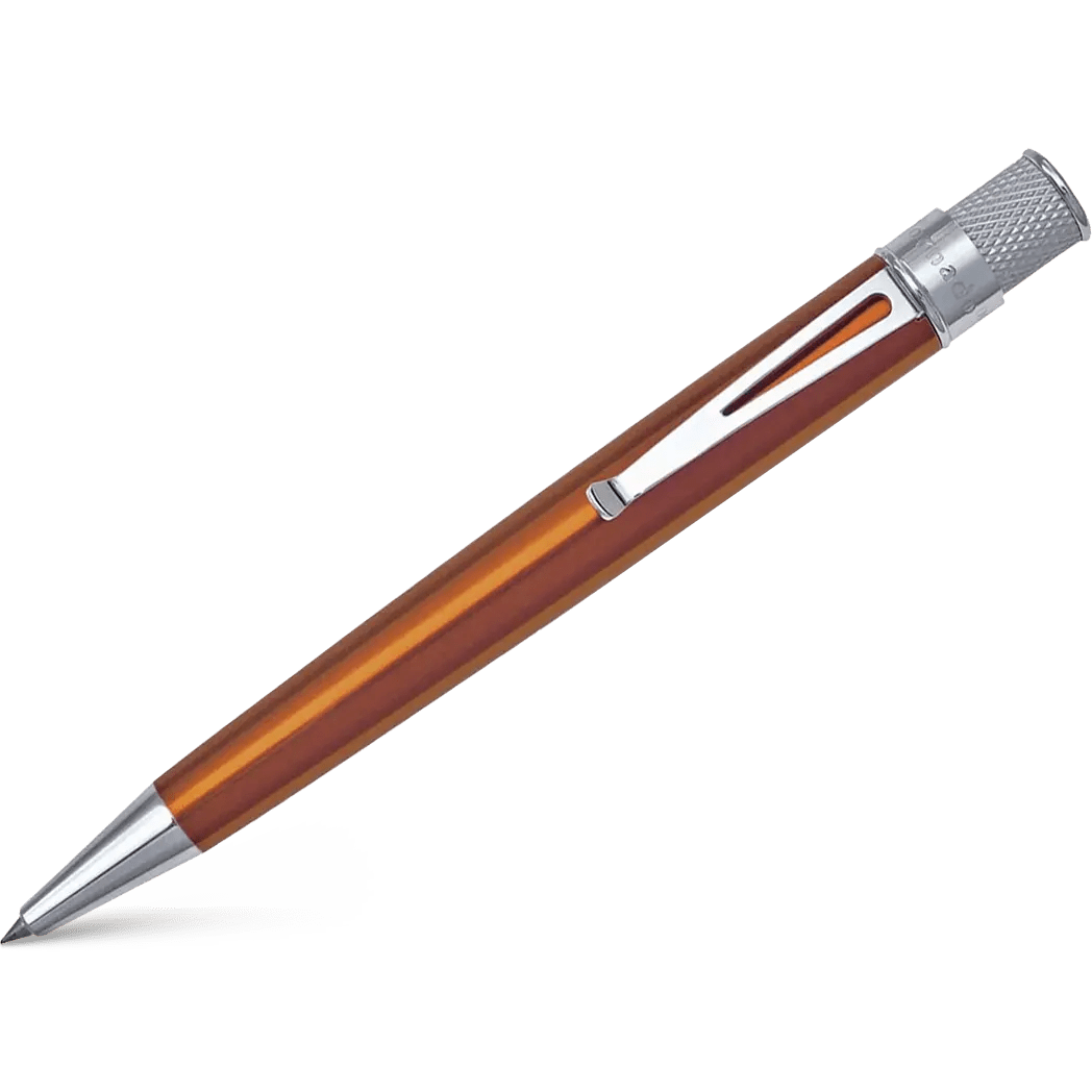 Retro 51 Tornado Classic Lacquer Orange Rollerball Pen - Pen Boutique Ltd