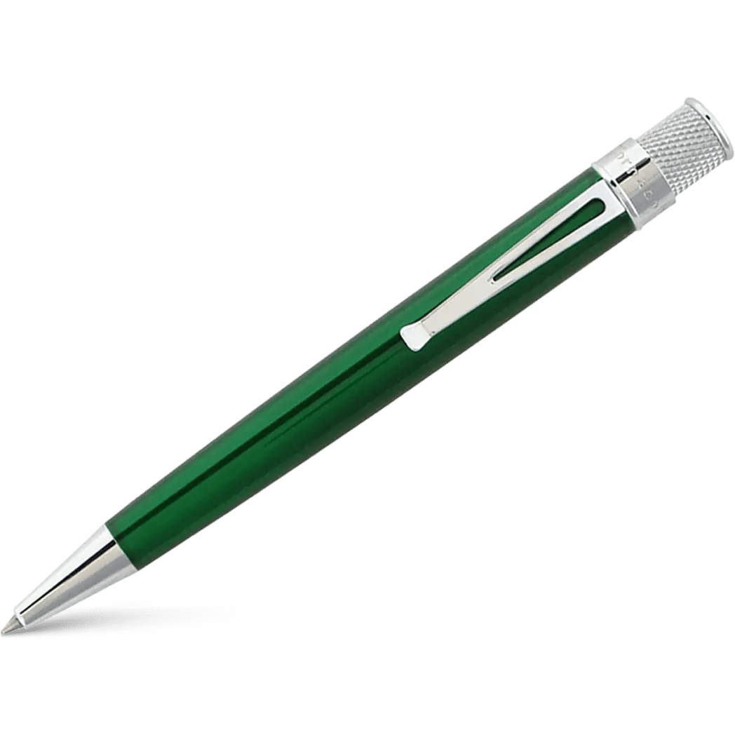 Retro 51 Tornado Classic Lacquer Rollerball Pen - Green - Pen Boutique Ltd