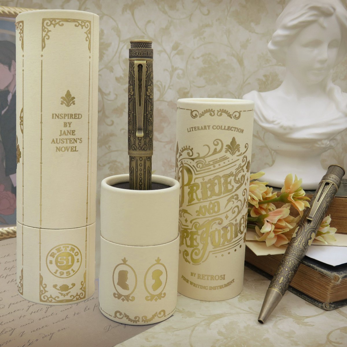 Retro 51 Tornado Rollerball Pen - Pride and Prejudice (Literary Collection)-Pen Boutique Ltd