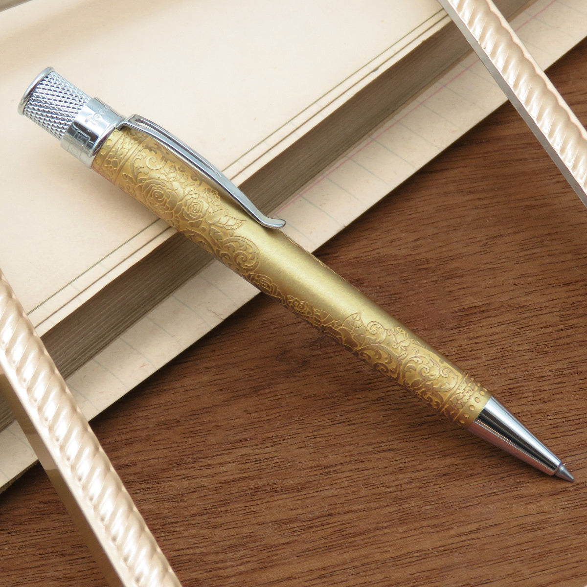 Retro 51 Tornado Rollerball Pen - Vintage Metalsmith Rose-Pen Boutique Ltd
