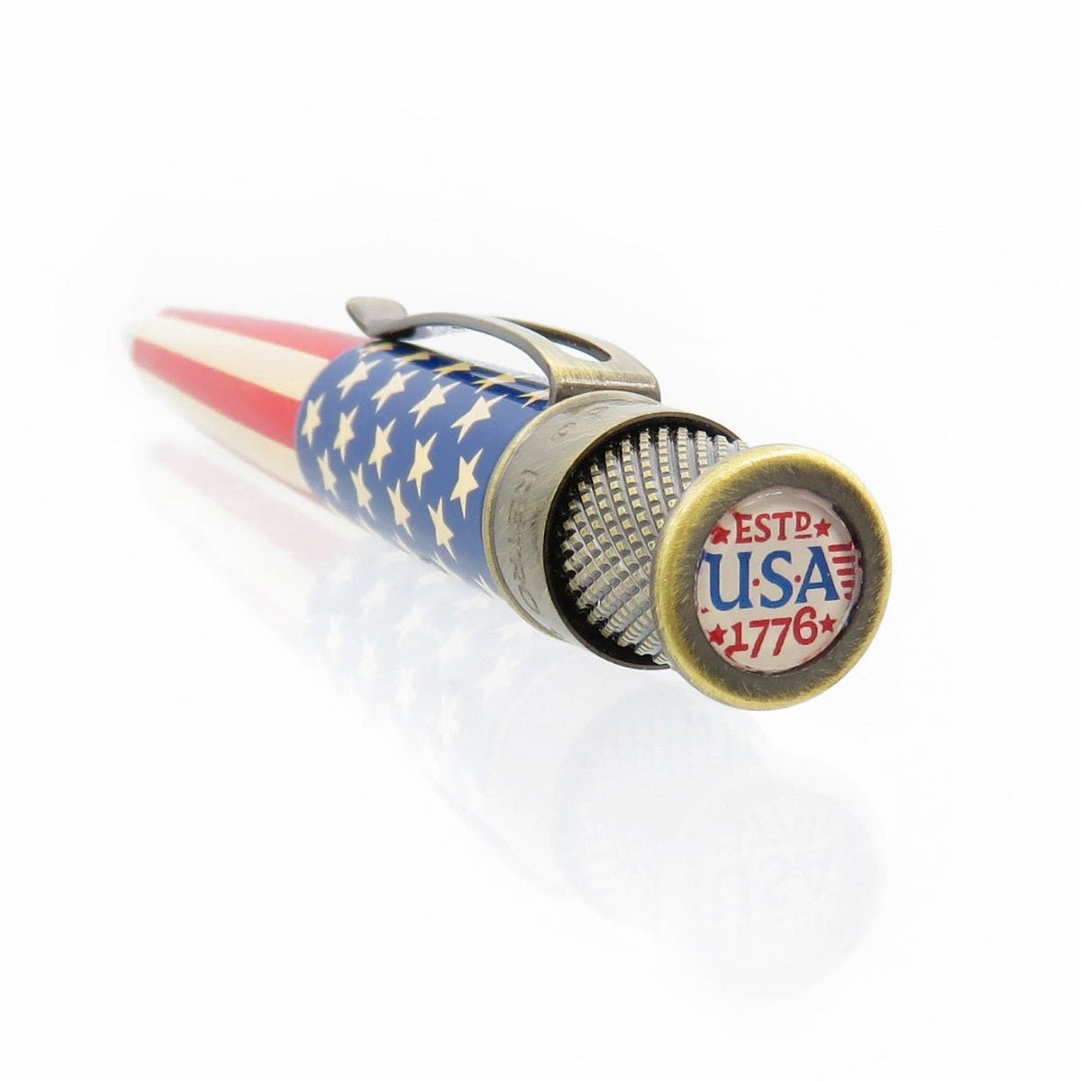 Retro 51 Tornado Rollerball Pen - Vintage Metalsmith - Tribute 250 Flag - Pen Boutique Ltd