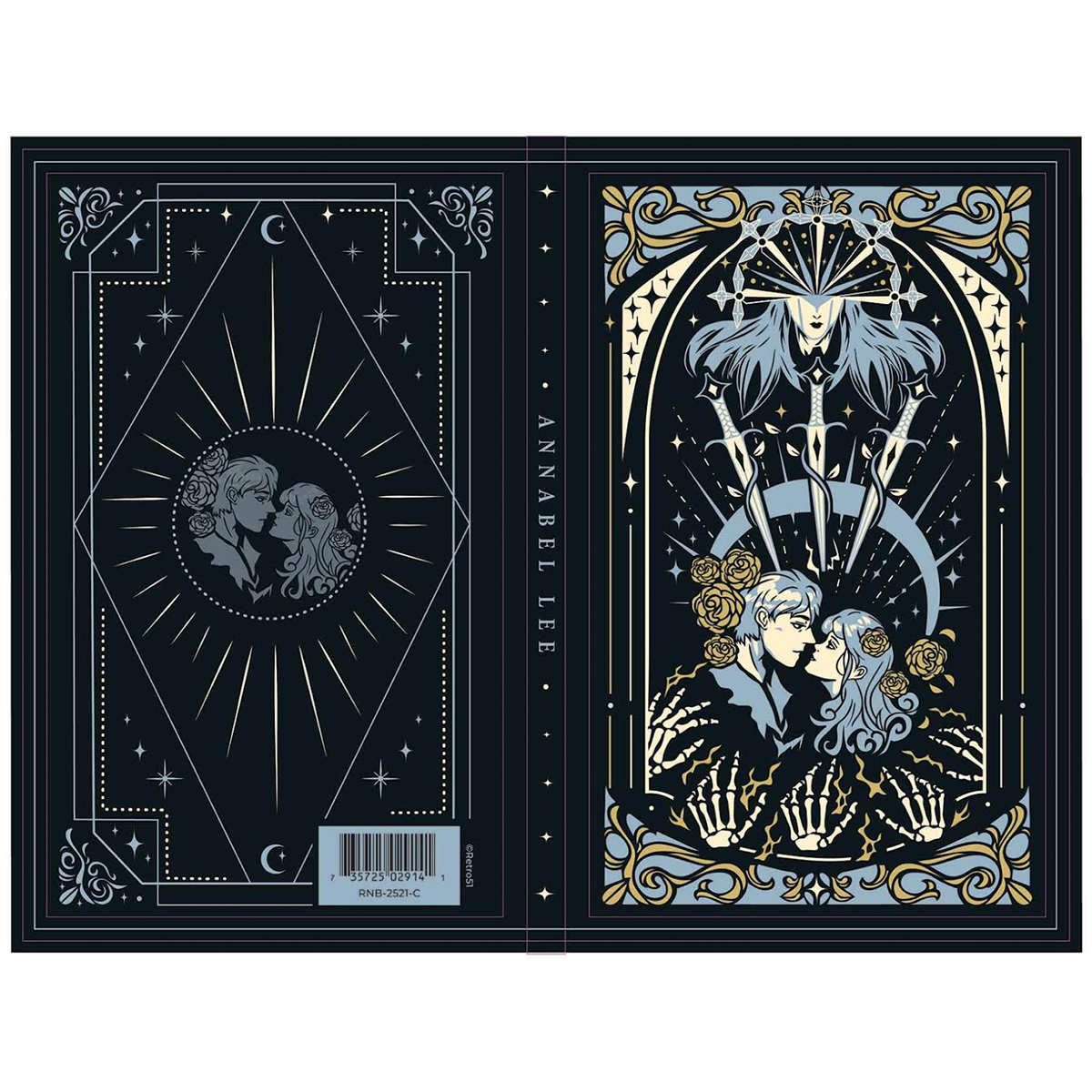 Retro 51 x Pen Boutique Classic Layflat Notebook - Denik Annabel Lee-Pen Boutique Ltd