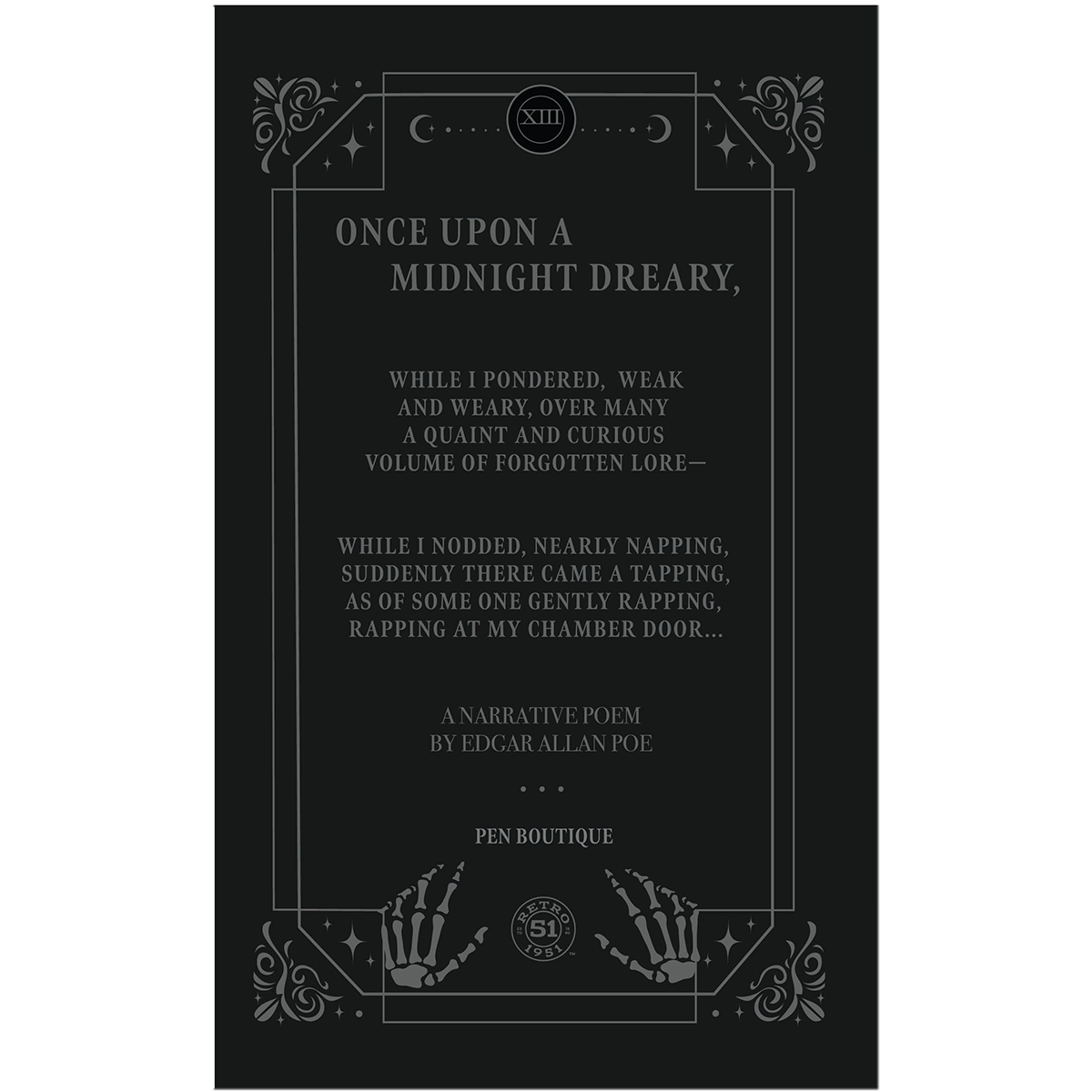 Retro 51 x Pen Boutique Classic Notebook - Raven 4 (2025 Release)-Pen Boutique Ltd