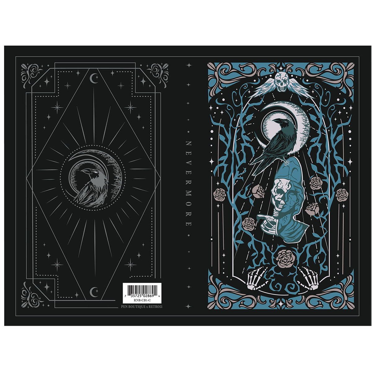 Retro 51 x Pen Boutique Classic Notebook - Raven 4 (2025 Release)-Pen Boutique Ltd