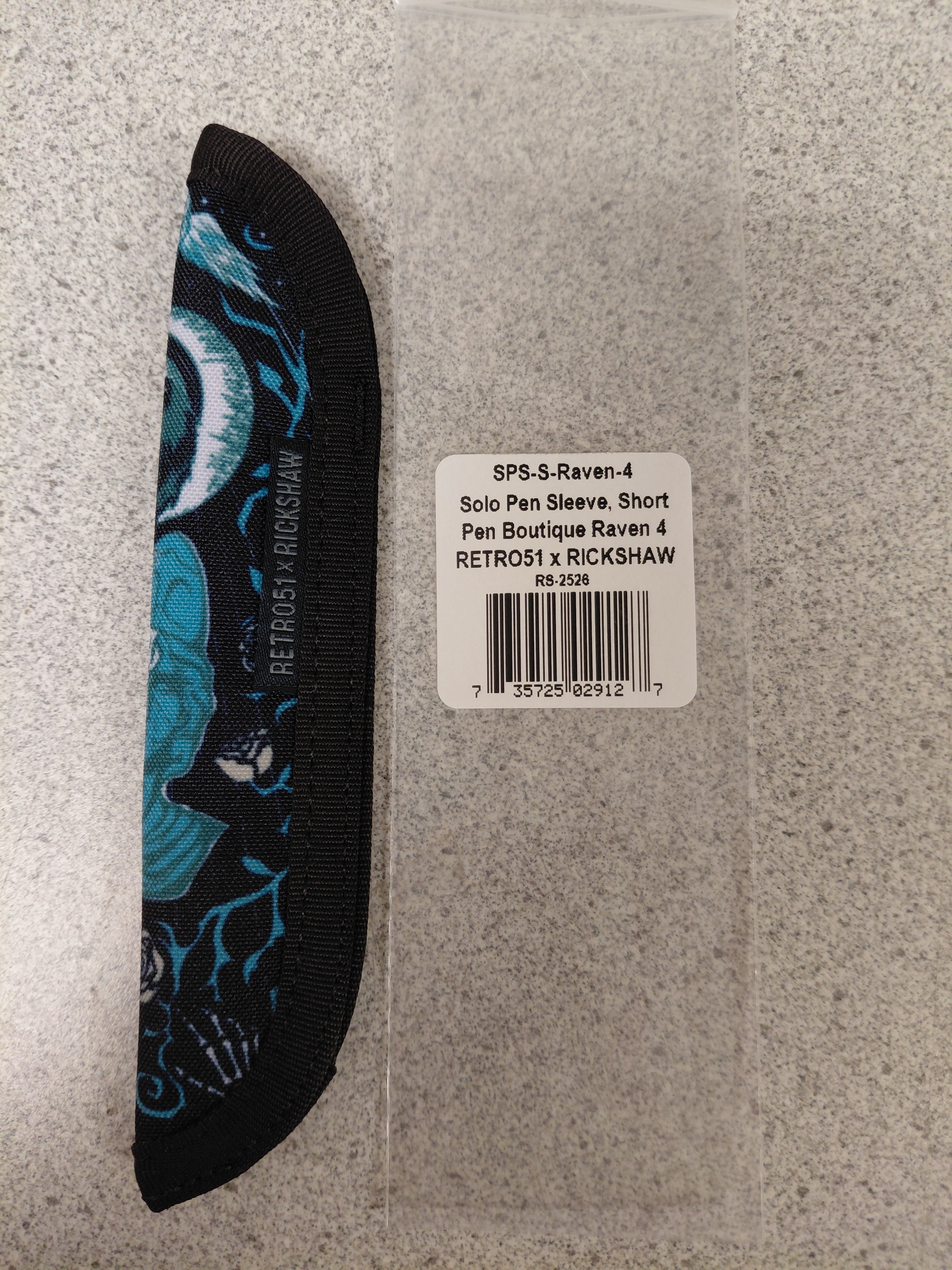 Retro 51 x Rickshaw Bagworks Pen Sleeve - Raven 4-Pen Boutique Ltd