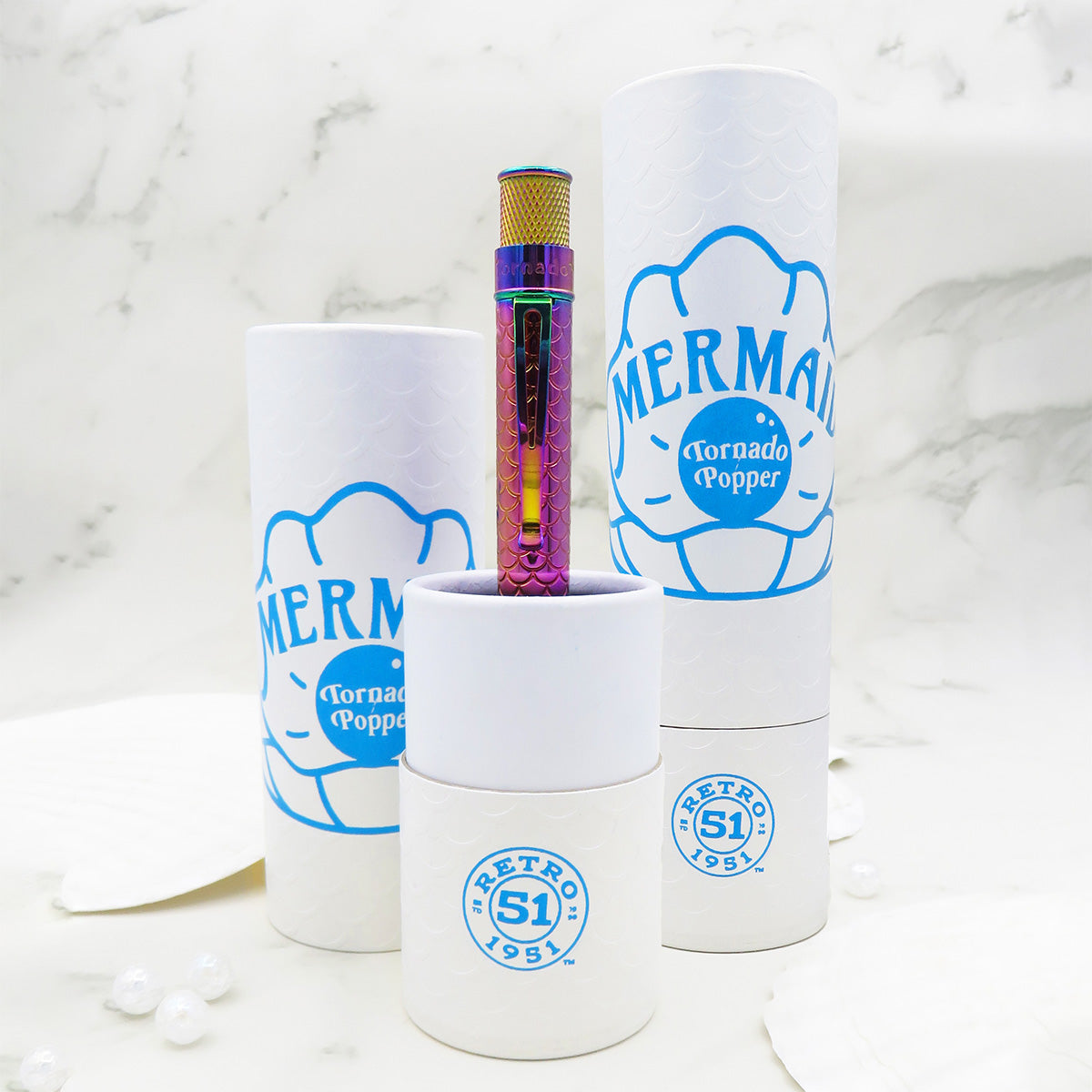 Retro 51 Tornado Popper Rollerball Pen - Mermaid-Pen Boutique Ltd