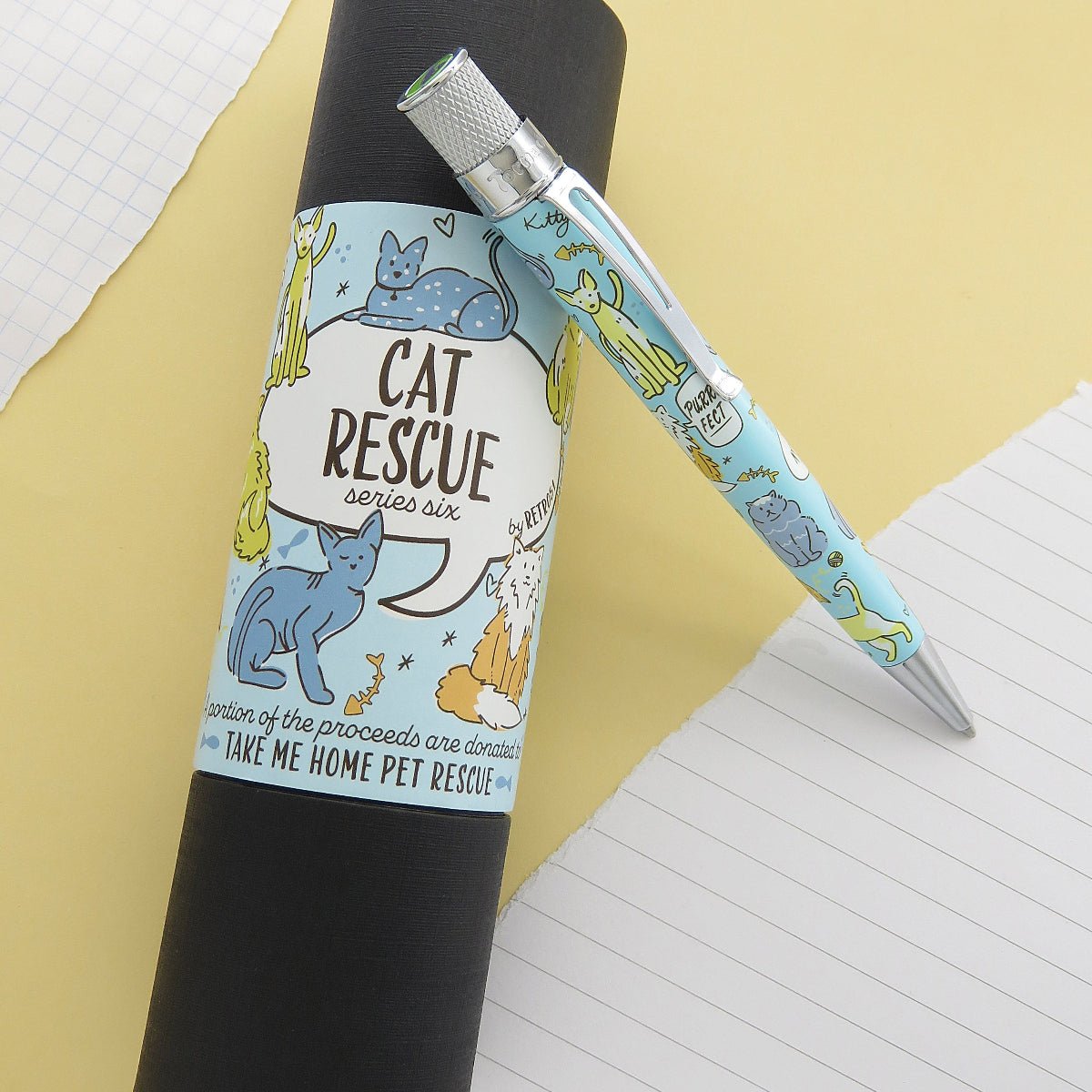 Retro 51 Tornado Ballpoint Pen - Cat Rescue (Series 6) - Pen Boutique Ltd