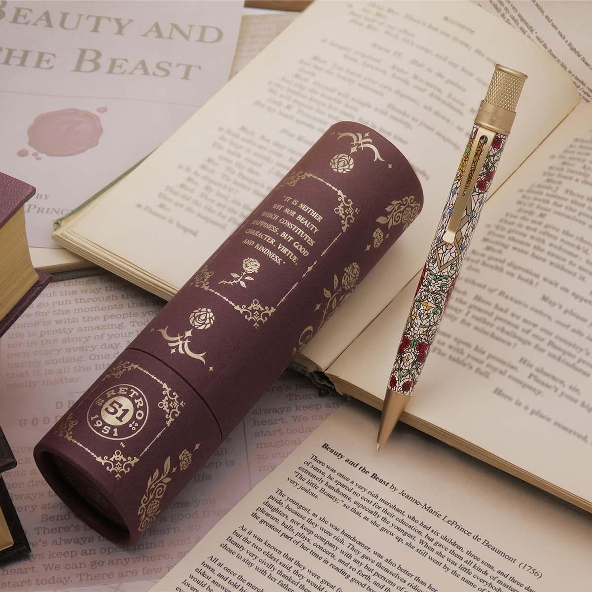 Retro 51 Tornado Rollerball Pen - Beauty and The Beast (Literary Collection)-Pen Boutique Ltd