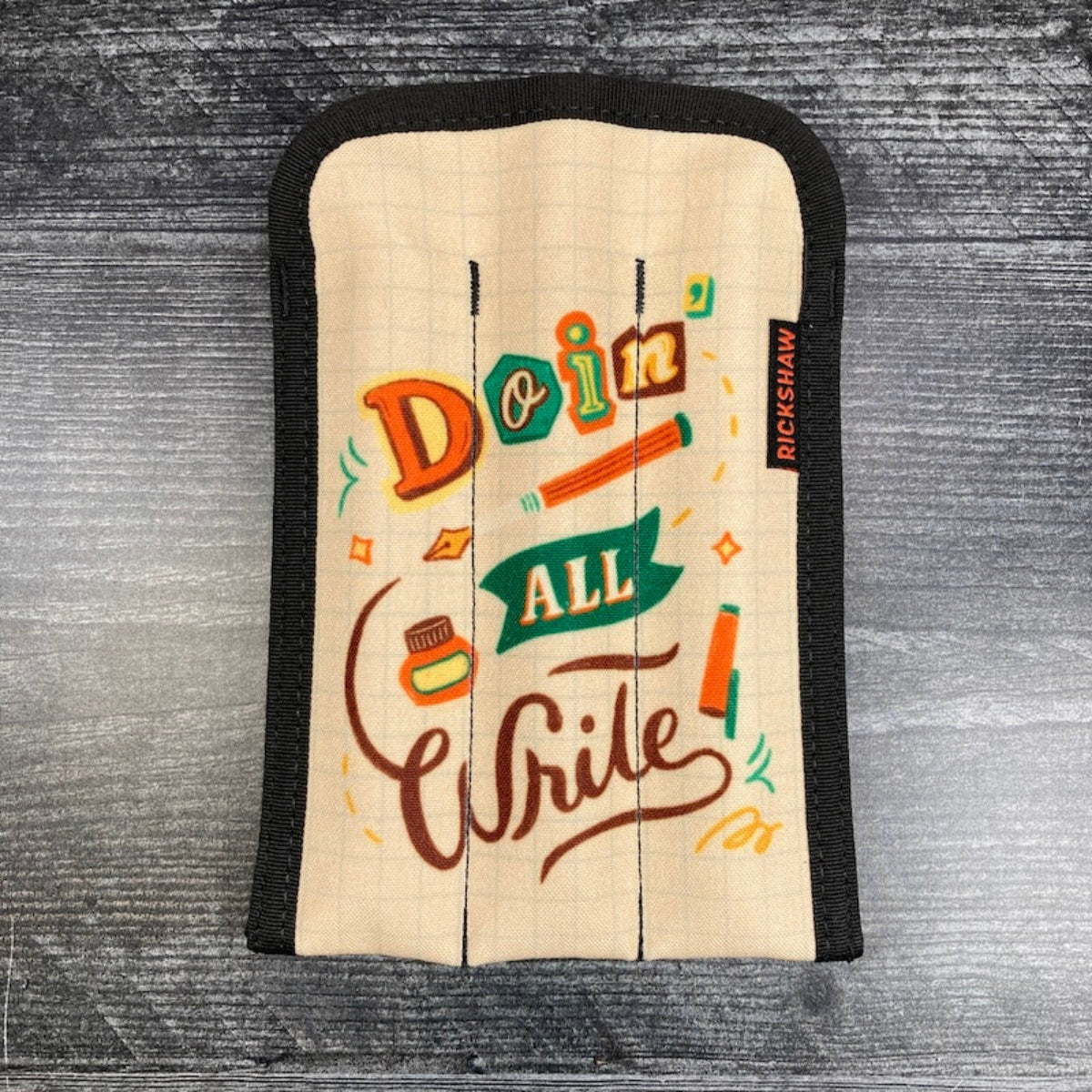 Rickshaw 3 Pen Coozy Pen Case - Doin' All Write - Long-Pen Boutique Ltd