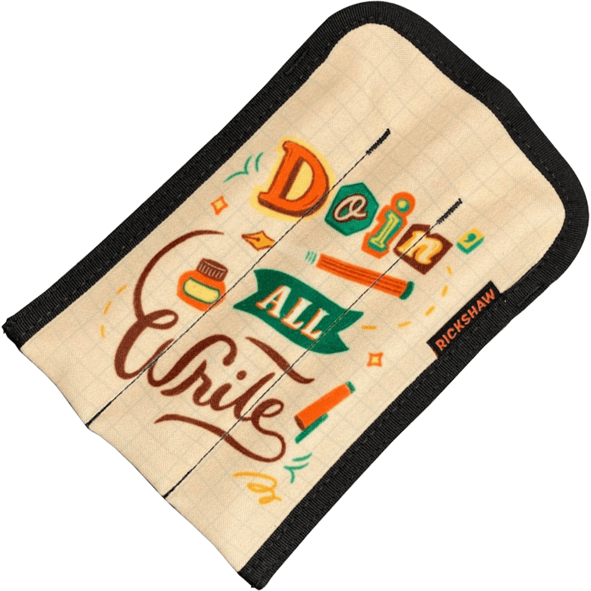 Rickshaw 3 Pen Coozy Pen Case - Doin' All Write - Long - Pen Boutique Ltd