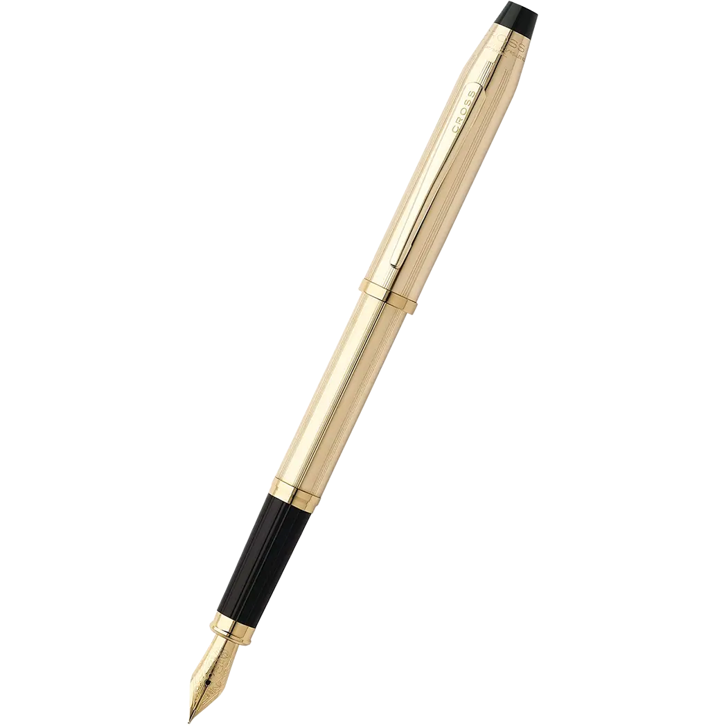 Cross Century II 10K Filled/Rolled Fountain Pen - Gold-Pen Boutique Ltd