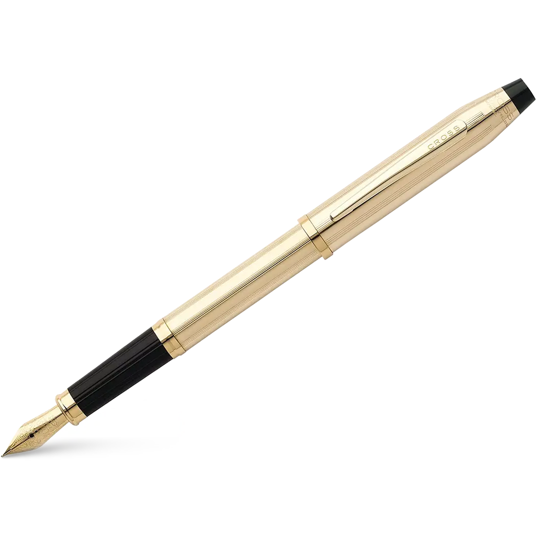 Cross Century II 10K Filled/Rolled Fountain Pen - Gold-Pen Boutique Ltd