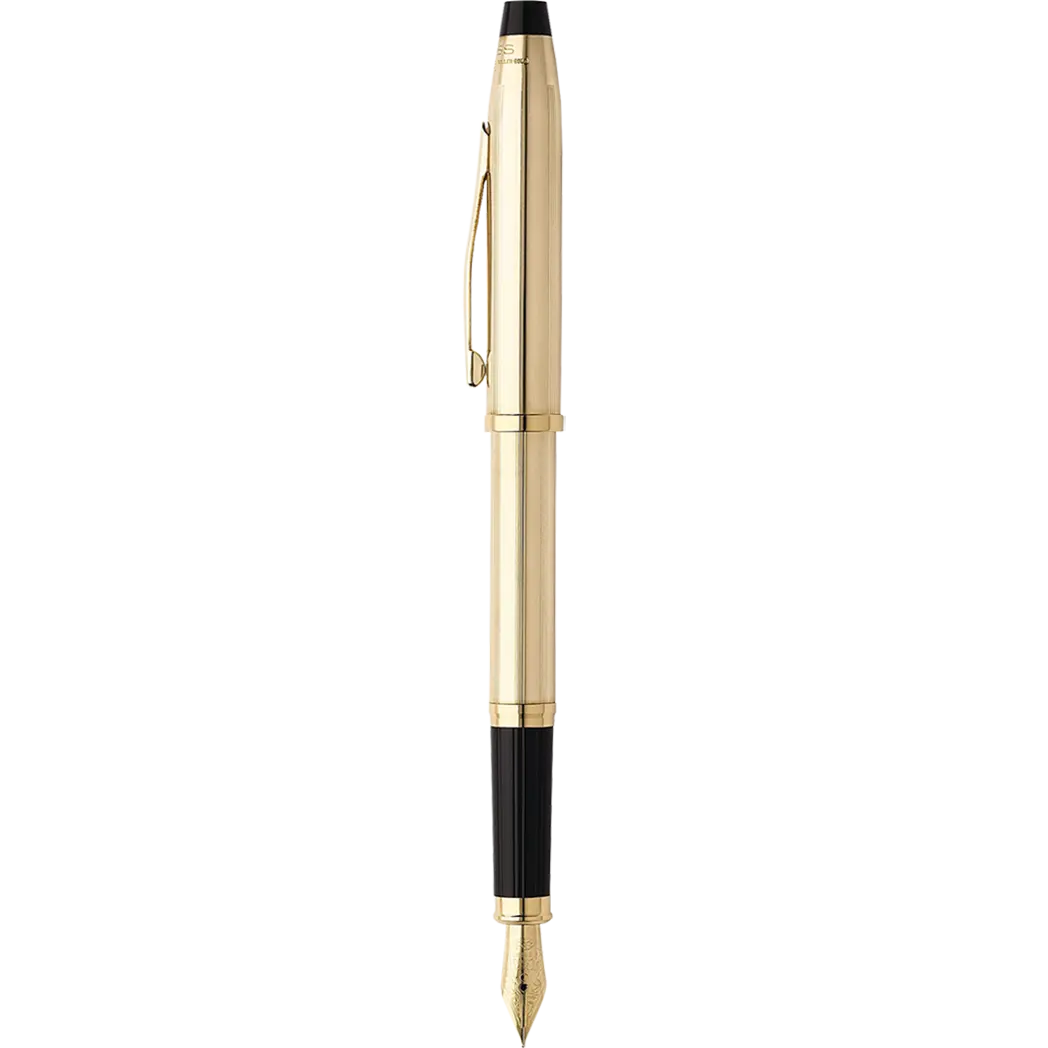 Cross Century II 10K Filled/Rolled Fountain Pen - Gold-Pen Boutique Ltd