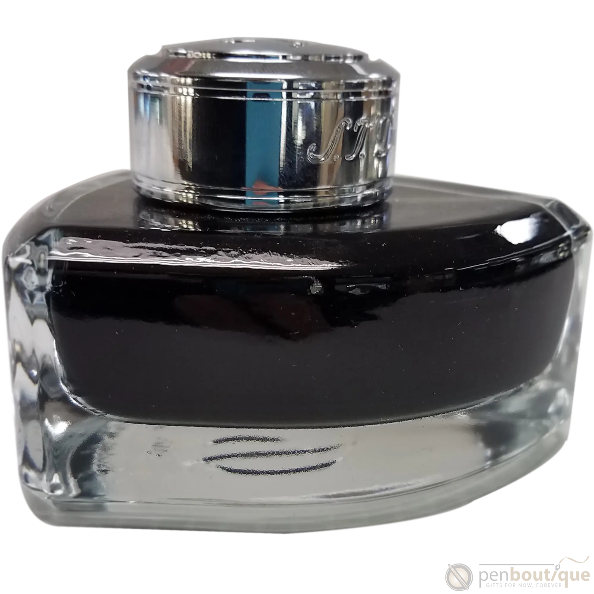 S T Dupont Bottled Ink - Black 50ml-Pen Boutique Ltd